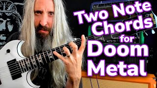 Write HEAVIER Riffs with these Doomy Dyad Chords  Doom Metal Guitar [upl. by Ardua638]