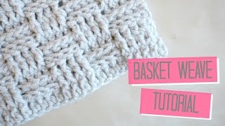 CROCHET Basket weave tutorial  Bella Coco [upl. by Kcaz]