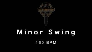 Minor Swing backing track 160 bpm  gypsy jazz [upl. by Accebber]