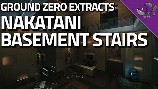 Nakatani Basement Stairs  Ground Zero Extract Guide  Escape From Tarkov [upl. by Ahsratan]