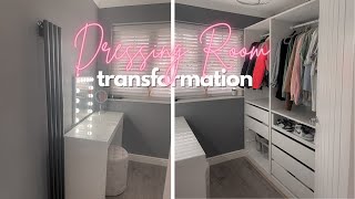 Dressing Room Transformation  tour  making the most of a small room [upl. by Anailil]