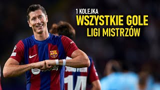 Liga Mistrzów  Wszystkie Bramki 1 Kolejki Polski Komentarz ᴴᴰ [upl. by Soo]