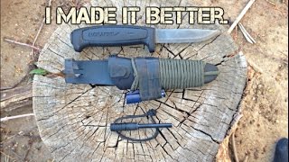 Mora 511 Knife and Sheath Upgrades [upl. by Enilrem354]