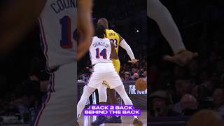 Behind the back ni Lebron lebronjames dangelorussell behindtheback assist nba lakers [upl. by Zingale]