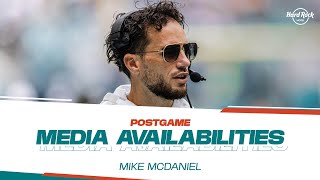 Coach Mike McDaniel meets with the media after LVvsMIA  Miami Dolphins [upl. by Mendy651]