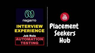 NAGARRO INTERVIEW EXPERINCE  Automation Testing Role  12th Sept 2021 [upl. by Jadwiga]