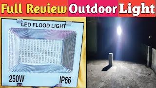 Led Flood Light 250 Watt Review In Hindi  Led Flood Light India [upl. by Harald979]