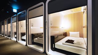 Fancy Capsule Hotel inside Haneda Airport [upl. by Aneem813]