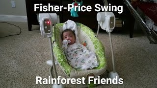 FisherPrice Baby Swing amp Seat  Rainforest Friends Review [upl. by Hildy775]