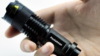 Pocketman Senter LED 2000 Lumens review  Senter Mini Kualitas Yahud [upl. by Feldstein]