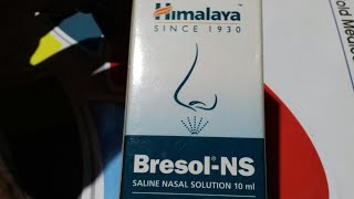 Bresol  NS  Saline Nasal Solution  Review In Hindi [upl. by Thalassa]