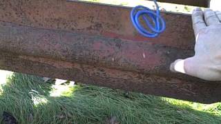 Dozer blade mounted on a rare Earthmaster tractor [upl. by Asiram693]