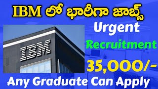 IBM latest recruitment notification 2024work from home JobsMNC Jobs in Telugu [upl. by Ennasil]