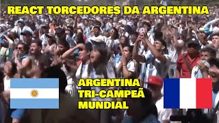 REAÇÕES DA TORCIDA ARGENTINA quotPÊNALTIS ARGENTINA 4x2 FRANÇAquot ARGENTINA TRICAMPEÃ MUNDIAL [upl. by Frager]