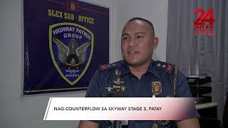 Nagcounterflow na rider sa Skyway stage 3 patay  24 Oras [upl. by Leugimesoj]