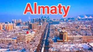 Almaty City Kazakhstan 4K Drone Footage [upl. by Ressay]