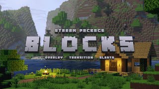 Blocks — Minecraft Twitch Overlay and Alerts Stream Package for OBS [upl. by Nillek]