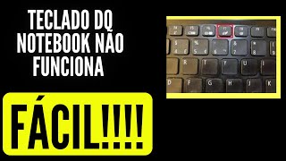 teclado do notebook não funciona algumas teclas  o que fazer quando o do note não funciona [upl. by Eus]