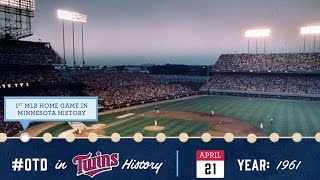 April 21 1961 First MLB game in Minnesota [upl. by Eelyahs]