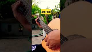 Chords Am F C G lesson shorts [upl. by Irisa]