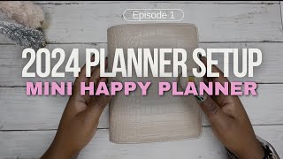 2024 PLANNER SETUP  MINI HAPPY PLANNER ONTHEGO PLANNER [upl. by Kenlay]