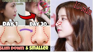 Top Exercise to slim down your nose naturally  Bài tập giúp thon gọn mũi tự nhiên và hiệu quả [upl. by Minsat]