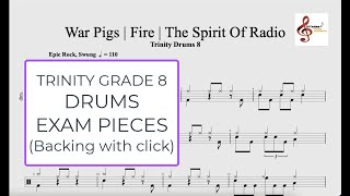 Trinity Grade 8 Exam Pieces  3 songs backing tracking with click [upl. by Bolte213]