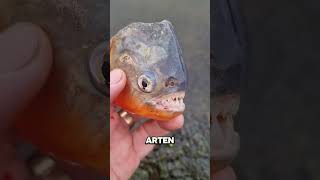 Piranhas haben messerscharfe Zähne sind aber nicht so wild wie Sie denken [upl. by Ynnav]