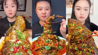 Asmr Eating 🐟 Braised Big Carp Holy Eating Fish Spicy Braised Fish🐠 148 [upl. by Salomie108]