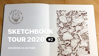 Sketchbook Tour 2020 2  Moleskine [upl. by Fanestil]