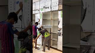 how to make Aluminium wardrobe part 5 cupboard wardrobe diy wardrobedesign kitcheninterior [upl. by Nnaaihtnyc]