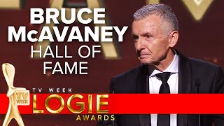 Bruce McAvaney inducted into Hall of Fame  TV Week Logie Awards 2022 [upl. by Arocahs]