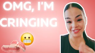 IM CRINGING 😬🦷dentures fyp foryou video smallyoutuber [upl. by Adnovahs]