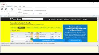 Scraping Footystatsorg for Yesterdays match data  WebHarvy [upl. by Beichner]