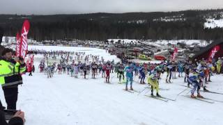 Vasaloppet 2015  Första backen  first climb [upl. by Narbig]