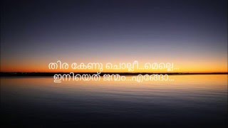 Anarkali Malayalam Movie Vaanam Chaayum lyrics [upl. by Marijo736]