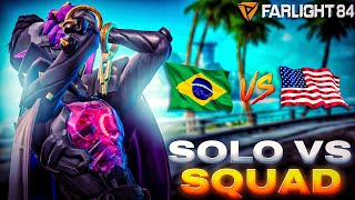 SOLO VS SQUAD NO SERVIDOR GRINGO Mostrei o Poder do Brasil FARLIGHT 84 ðŸ‡ºðŸ‡¸ [upl. by Nwotna]