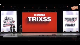 Trixss  CAnada  Bronze Medalist MiniCrew Division  2024 World Hip Hop Dance Championship [upl. by Odlanier655]