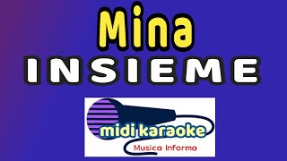 Mina  INSIEME  karaoke [upl. by Mamoun]