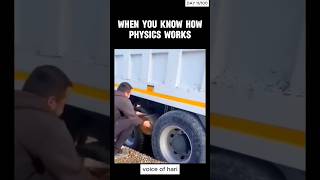 Physics Tricks in Real Life Driver Frees Stuck Truck Easily LifeHacks trending tamil shorts [upl. by Norag189]