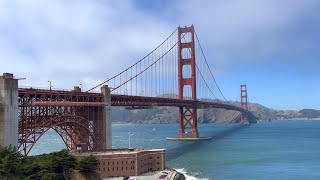 Walking the Golden Gate Bridge  San Francisco CA [upl. by Ydnec]