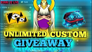 FREEFIRE LIVE REDEEM CODE GIVEAWAYLIVE FF CUSTOM ROOM LIVE TEAMCODE GIVEAWAY DIAMOND GIVEAWAY [upl. by Hammer]