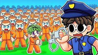 Arresting Prisoners in Roblox Prison Tycoon [upl. by Pilar314]