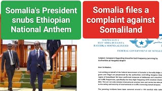 Breaking News Somalias President Snubs Ethiopian National Anthem  Somalia vs Somaliland [upl. by Heinrich553]