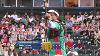 Kateryna Palekha v Alejandra Valencia – recurve womens bronze  Ogden 2011 Archery World Cup S3 [upl. by Arhas]