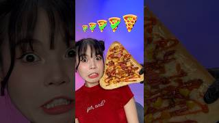 Small Big Giant Pizza Eating Challenge 🍕 asmr mukbang challenge [upl. by Siramay]