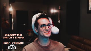 Brendon Urie  Twitch Live Stream Full  Chat  Fortnite  12132018 [upl. by Etnoid993]