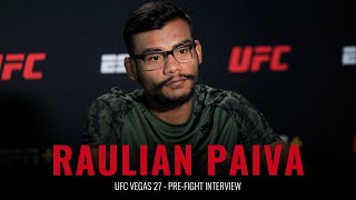 Raulian Paiva UFC Vegas 27 media day interview [upl. by Sheilah390]