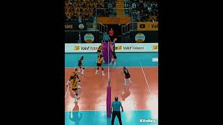 55Second Rally Exhausted Players😫 volleyball [upl. by Cadal175]