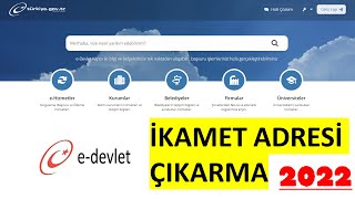 e devlet ikametgah çıkarma [upl. by Esyahc]